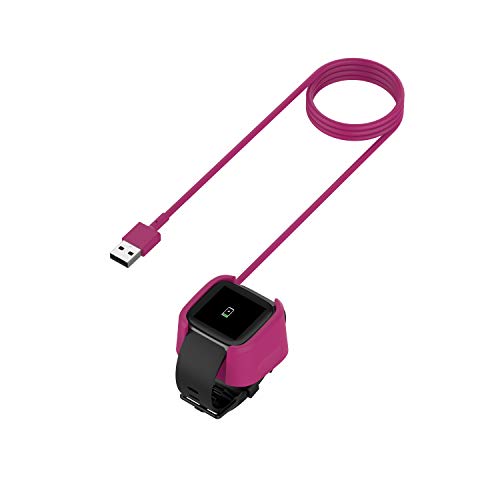 Полнач за замена на Tencloud, компатибилен со Fitbit Versa 2 USB -кабел за кабел за прицврстување за Versa 2 Smartwatch