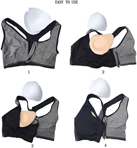Bimei Women's Sports Sports Bra Wirefree Zipper Front Mastectomy Comfort Comfort Pocket Crar беспрекорен со отстранливи гребени9901