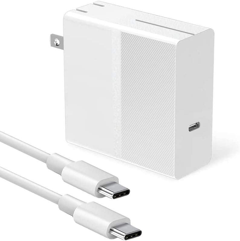 USB C Charger [GAN Tech] 45W PD 3.0 Адаптер за напојување Sharllen Брз wallиден полнач Тип Ц MacBook Pro Charger со 6FT USB C до C кабел за полнење