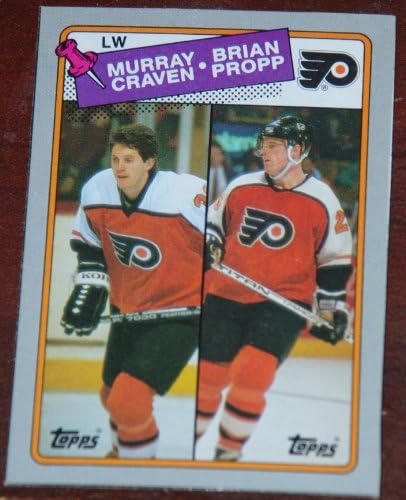 1988-89 Топс Мареј Крејвен Брајан Проп J Филаделфија Флаери кутија дното на хокеј картичка NHL