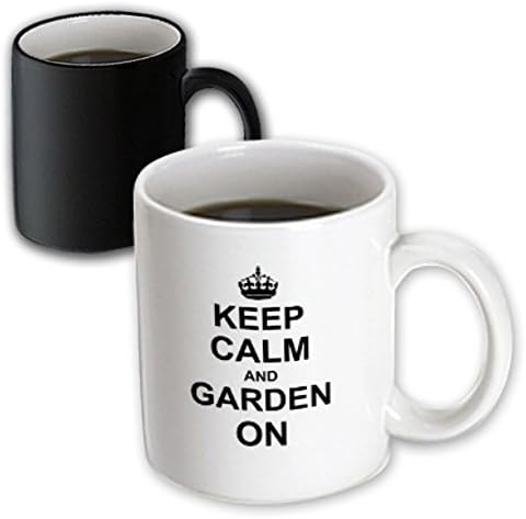 3дроза Одржувајте Смиреност и Градина за носење градинарство-градинарски подароци-црно... - Чаши