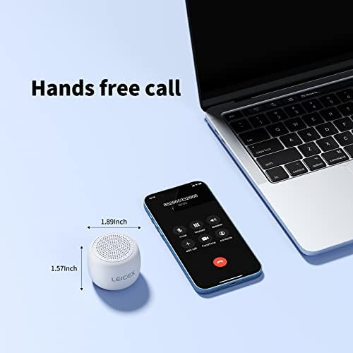 Мал звучник на Leicex, Mini Bluetooth звучник безжичен поддршка TWS стерео звук, бесплатен повик за раце.