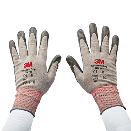 3М унисекс возрасен 3М удобност нараквица CGM Gu General употреба со големина М пена од нитрилна дланка обезбедува одличен зафат, сива, средна