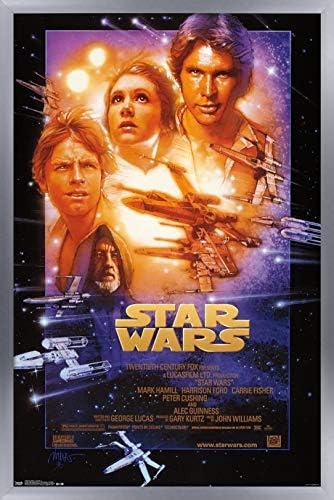 Trends International Star Wars: Нова надеж - еден постер за wallидови, 14.725 x 22.375, верзија на златниот врамен