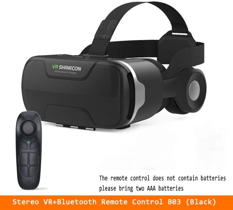 ECENS Виртуелна Реалност VR Слушалки За Мобилни, Слушалки&засилувач; Очила сите во едно, VR Очила ЗА ТВ, Филмови &засилувач;