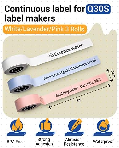 Производител на етикети Phomemo Q31 со континуирани ленти за етикета