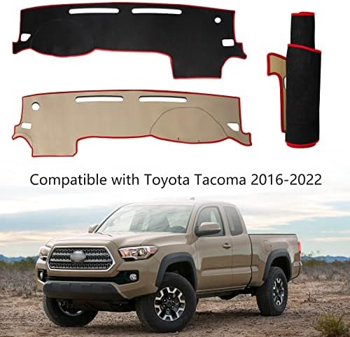 Конзола за внатрешни работи на Донпида цртичка, компатибилна со Toyota Tacoma 2017 2018 2019 2020 2021 2021 2022 Cover Cover Pad Cover