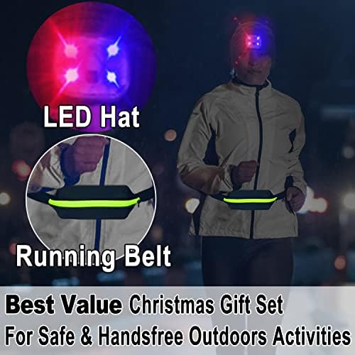 Zennutt Beanie Hat со светло LED w/Runt Remat Winter Visor Hat Christmas Shaterings Parters подароци за мажи жени татко тинејџери