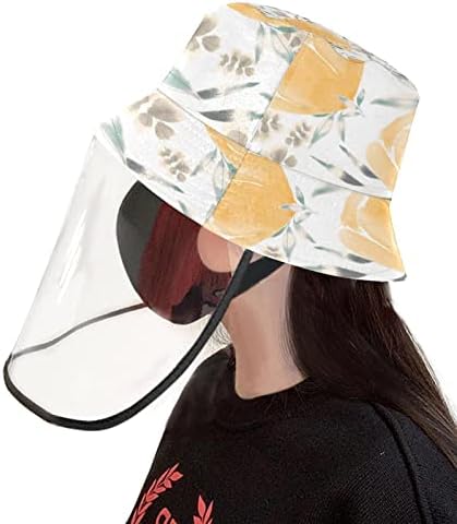 Заштитна капа за возрасни со штит за лице, рибарска капа Анти сонце, среќен ден на мајките цвет цветна табла уметност