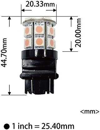 ПА ЛЕР 2PCS 20SMD 3157 Сина АВТОМАТСКА LED Сијалица 12V За Трепкач, Страничен Маркер, Стоп, Назад, Опашка Светлина