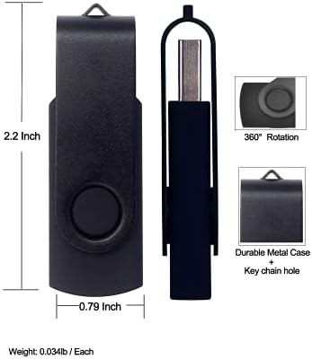 4GB USB Флеш Диск 5 Пакет, USB Дискови 4GB JBOS Меморија Стап Вртливата Свирка Стап Флеш Дискови 4GB USB2. 0 Pendrive, USB Палецот Дискови 5 Пакет,