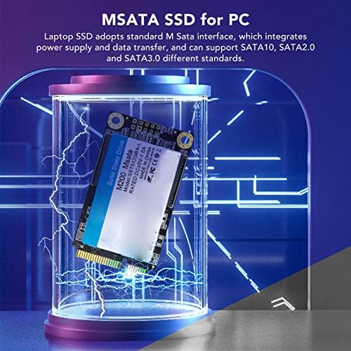 Zyyini MSATA SSD, 500MB S Брзина на читање 450MB S Запишување Брзина Внатрешна цврста состојба на хард диск со високи перформанси за таблети
