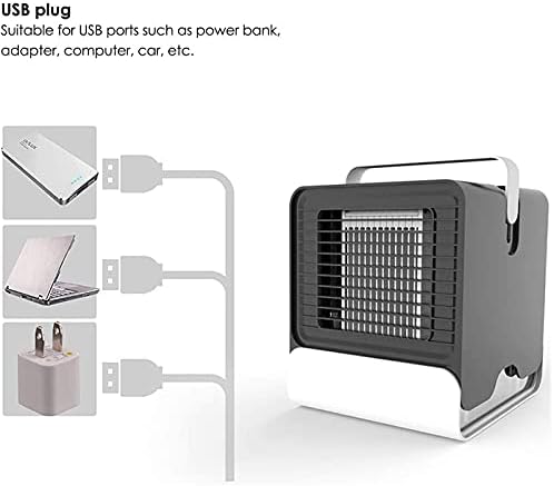 Преносни климатизери на вентилаторот Лилианг- вентилатор за климатизација, преносни USB преносни климатизери Преносен мини климатик