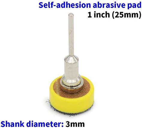 Gooffy Grinding 1x Disc Sandpaper само-лепење на абразивна подлога Мат w/ 3mm Шанк/ Дискови за алатки за полирање