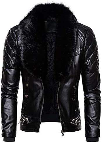 Двојно палто палто машка пареа гроздобер ретро кожа панк џеб готски патент Менс најлон изолирана јакна