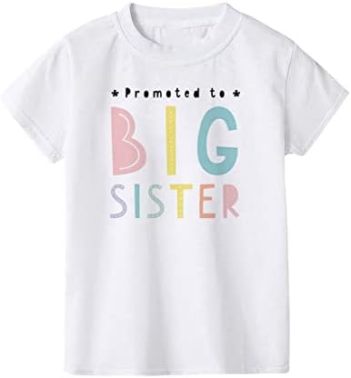 Промовирани на маици со голема сестра маици врвови девојки девојки постари сестри маички браќа и сестри облека за облека за облека