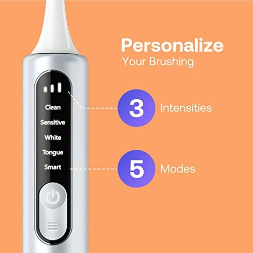 Bitvae Smart S3 Sonic електрична четка за заби за возрасни, 180-дневна траење на батеријата за полнење на електрична енергија за заби со сензор за притисок, куќиште за патувањ?