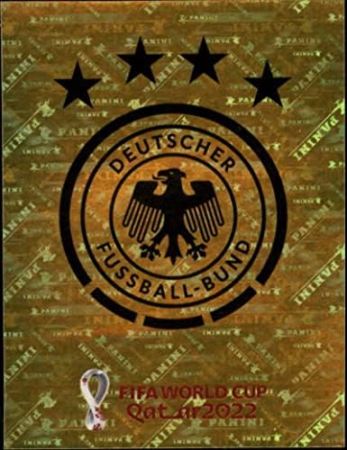 2022 година на налепница Катар на налепница Панини Група за лого на ГЕР2 Групација Е Германија Мини за тргување со картички за налепници