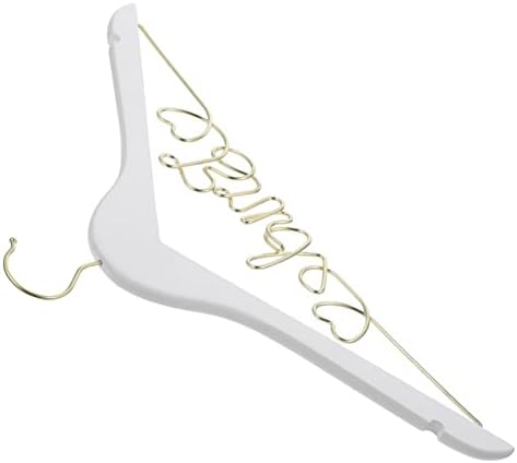 Besportble 3 парчиња невестинска закачалка за свадбени закачалки за нелипки за невестата за невестата за венчаница невеста облека, закачалка