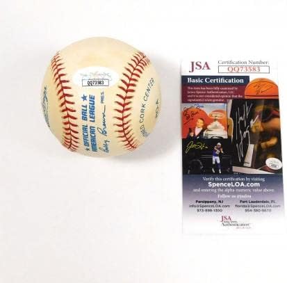 Rollie Fingers потпишани Omlb Baseball JSA Auto DA045058 - Автограмски бејзбол