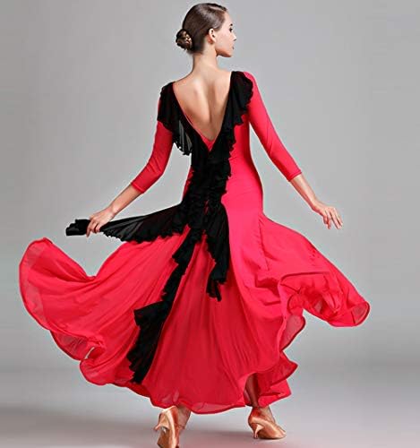 ЈУМЕИРЕН дами модерен валц танц танго латински салон за танцување танцувачки фустан