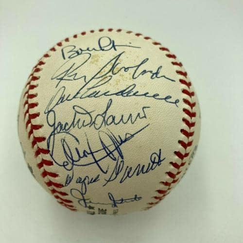 1969 година во Newујорк Метс СС Шампион го потпиша бејзболот Том Савер Нолан Рајан ЈСА Коа - Автограм Бејзбол