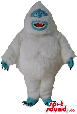 Spotsound Marshmallow yeti White Monster Cartoon Charkeat Mascot Mascot нас костум