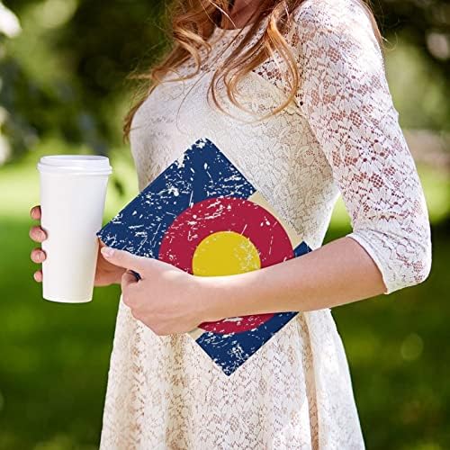 Ретро Колорадо Државно Знаме Таблет Случај Тенок Флип Штанд Заштитен Капак Со Држач За Молив Компатибилен ЗА IPAD 2020 ВОЗДУХ 4 (10.9 во)