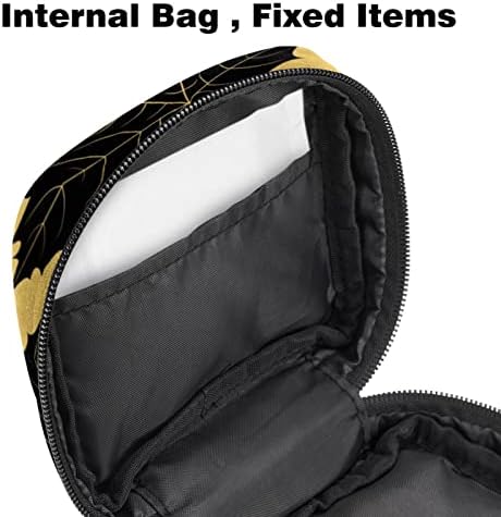 Торба за складирање на санитарна салфетка, менструална торба за торбички за стари лица, санитарни влошки со патент за девојчиња, жени од црн јавор