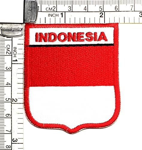 Кленплус 3 парчиња. 2. 6Х2, 3 ИНЧИ. Индонезија Знаме Лепенка Тактичко Воено Знаме Апликации Закрпи За Јакни Капа Облека Налепници Занает