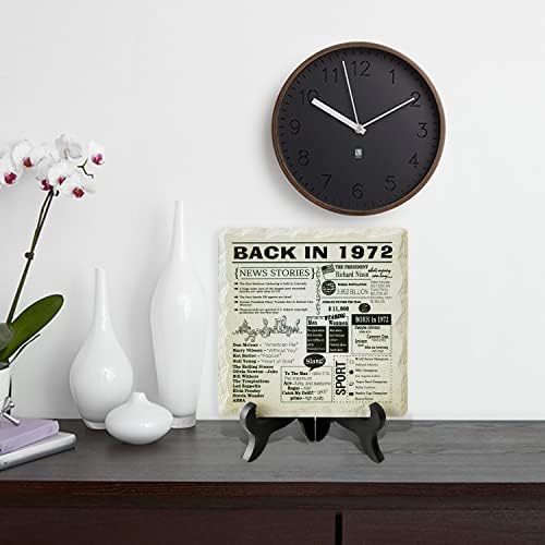 50-Ти Роденден Декорации Керамички Плакета за Жени &засилувач; Мажи, 6 € 6 Назад во 1972 Керамички Плакета За Него Или Нејзиниот