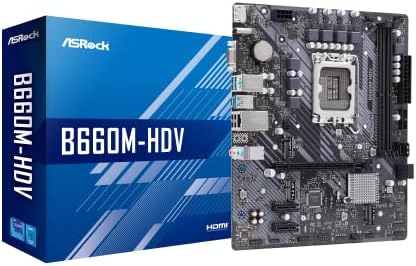 ASROCK B660M Microatx Матична плоча B660M-HDV Intel B660 серија процесор компатибилен