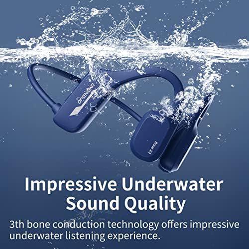 Слушалки за спроводливост на коските Bluetooth Слушалки за пливање, Hiteblaz IP68 водоотпорни подводни слушалки за пливање на