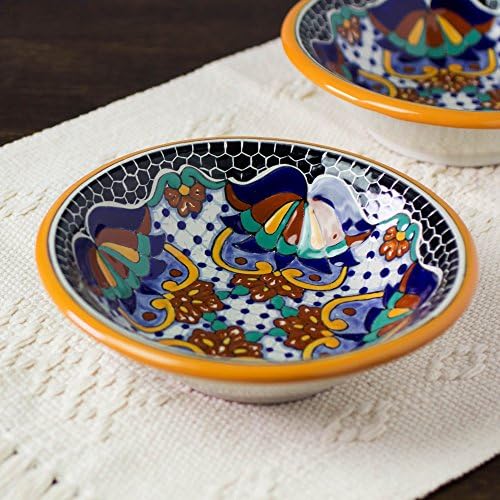 Новика повеќебојни керамички цветни чинии „Закатлан“