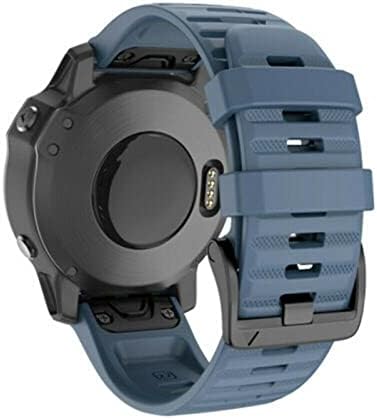 MGTCAR 26 20 22mm Силиконски Брзо издание за часовници за часовници за Garmin Fenix ​​7x 6x Watch Watch EasyFit Band Band Band Strap