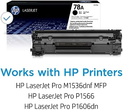 HP 78A Castertidge Black Toner | Работи со HP Laserjet Pro P1566, P1606 Серија, HP Laserjet Pro MFP M1536 Серија | CE278A