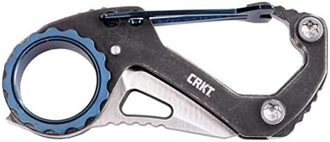 Crkt Companco EDC Pocket Knife: Компактен секојдневен носач, лизгачки спој, црно каменило сатен, рачка од не'рѓосувачки челик