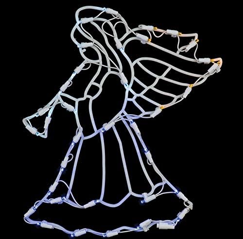 17 ангелска жица силуета со LED светла