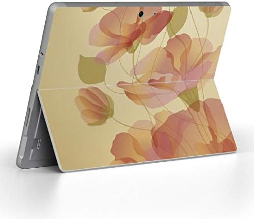 Декларална капа на IgSticker за Microsoft Surface Go/Go 2 Ultra Thin Protective Tode Skins Skins 002041 Цветно брашно розово