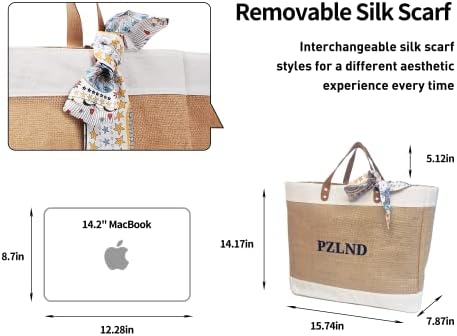 Pzlnd 30L повторно може да се употреби торба за тотап со рачки, модерна шамија од свила, водоотпорен и внатрешен џеб, женски тота за