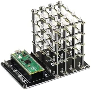 Pico Cube 4x4x4 64 LED коцка комплет за малина Пи Пико