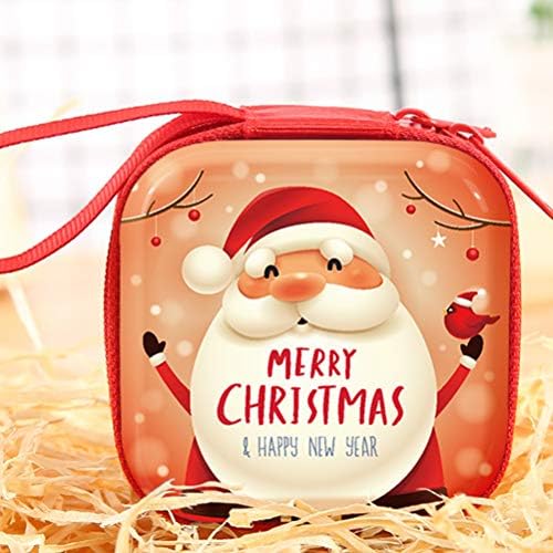 Кабилок 12 парчиња Божиќна Чанта За Чување Лимени Плочи Чанта За Монети Чанта За Цртан Филм Торба За Складирање Подароци Божиќно Дрво Висечки
