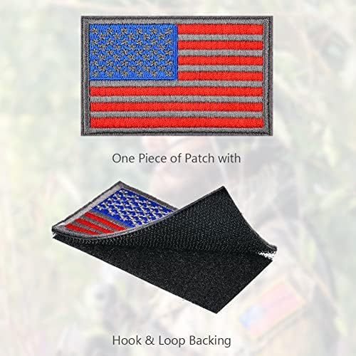 Пакет на Auauy 10 парчиња американски закрпи на американски знами