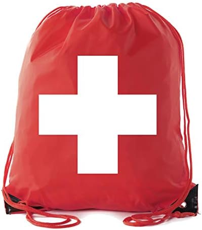 Медицинска торба за ранец за прва помош за итни случаи или ЕПИ пенкало и медицина - 6pk Red CA2500Firstaid S5