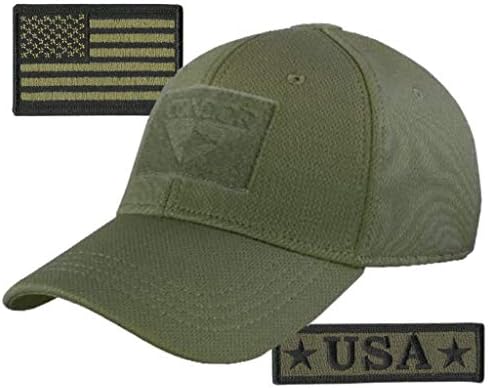 Кондорот опремена тактичка пакет со капа - закрпи на знамето на САД и САД - Изберете големина