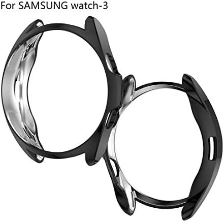 LOKEKE компатибилен за Samsung Galaxy Watch3 41mm Заштитно покритие на куќиштето, заштитна обвивка на TPU, обвивка за обвивки за Samsung Galaxy Watch3 41mm SM-R850