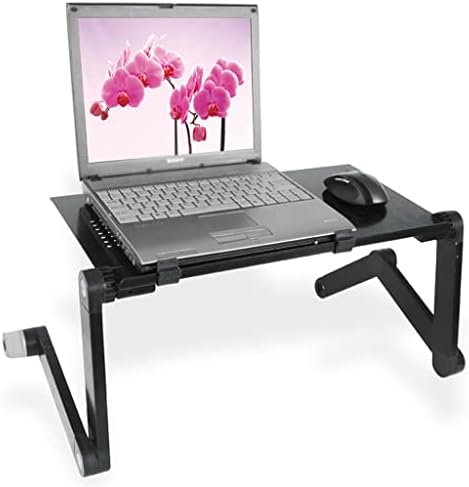LHLLHL Лаптоп лаптоп биро за преносни прилагодливи прилагодливи компјутерски клупи за преклопување, држач за лаптоп ТВ кревет