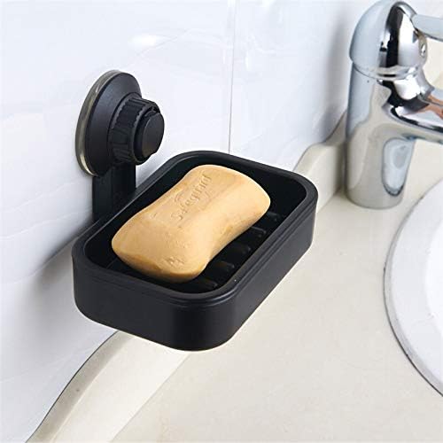 BKDFD Пластичен држач за сапун сапун сапун, исцедување на сапуни со двојно слој сапун, вшмукување чаша сапун кутија за кујна