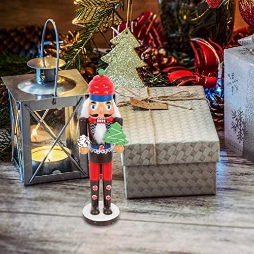 Pretyzoom порибници за порибување Божиќни оревци фигурини дрвени оревици фигури украс оревчеста кукла за домашна работна површина