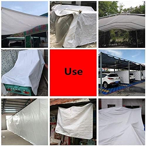 Yqjymfz тешка тарпаулин тешка должност за забавна свадба ПВЦ тарп со громите на отворено кампување шатор за раздвојување на сончевата сенка